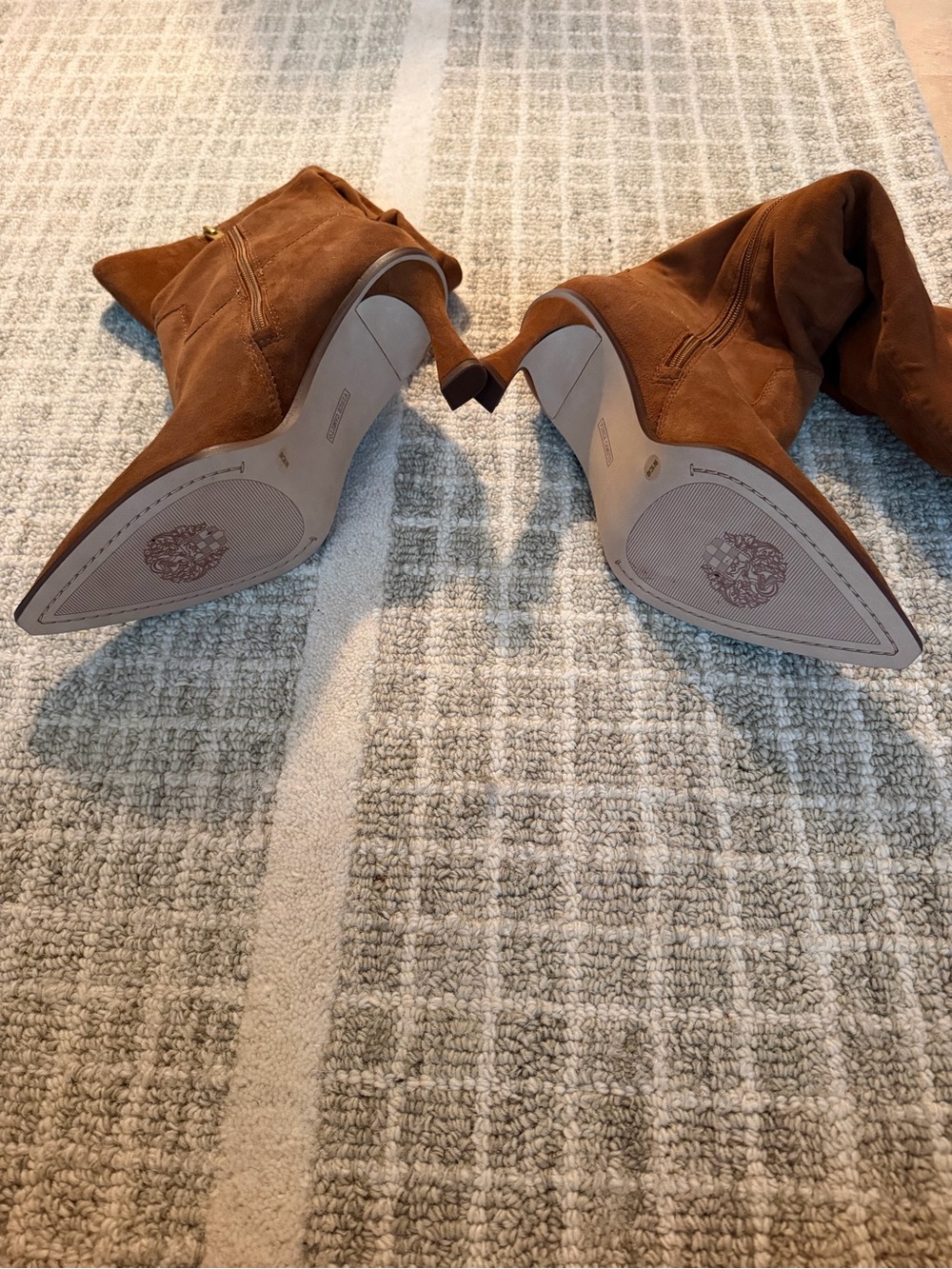 Vince Camuto Kindre Burnt Sugar Slouch Knee-High Heeled Boots NWOT - Picture 5 of 5